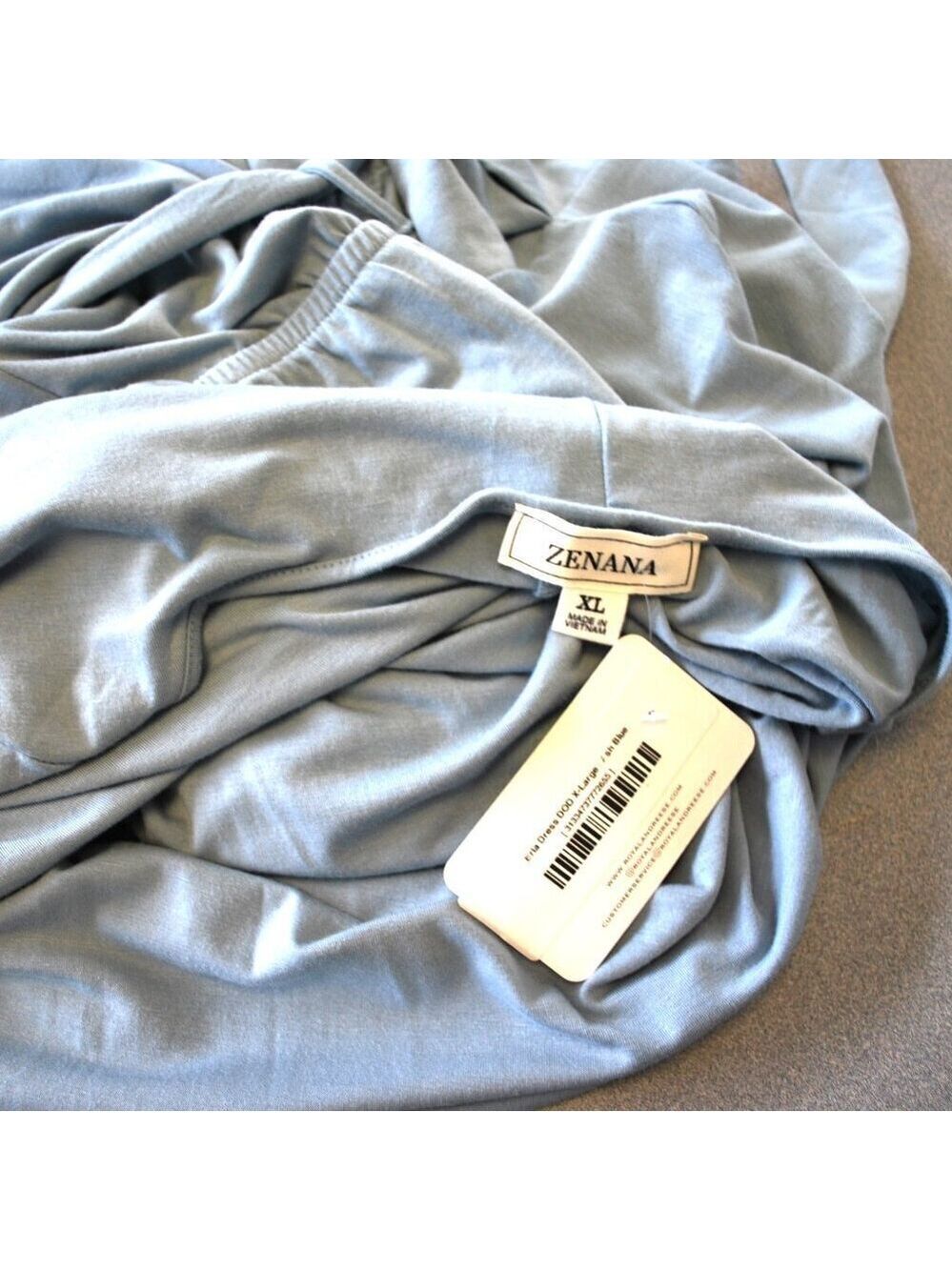 Zenana Casual Super Comfy Stretch Overlap with Tie Maxi Dress XL NWT - Picture 7 of 7